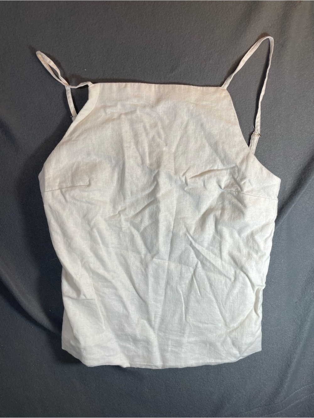 Abercrombie & Fitch Linen-Blend Open-Back / Strappy Cami Top